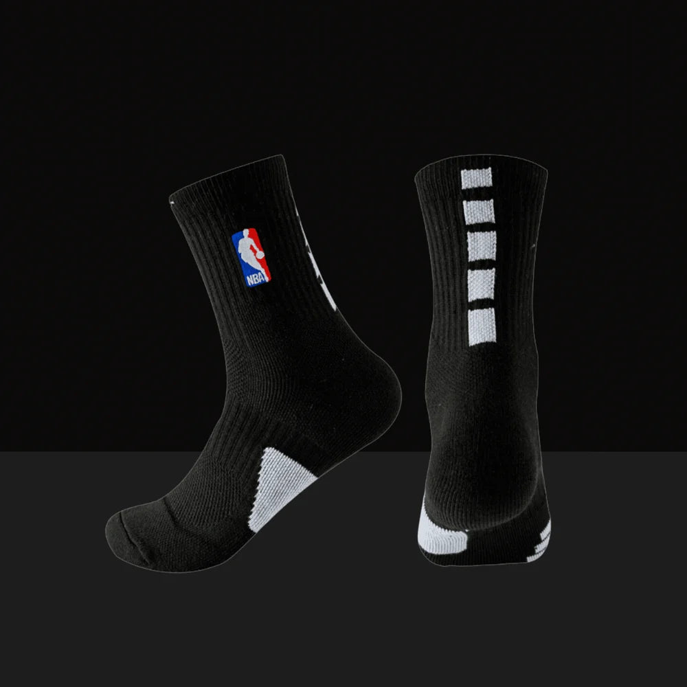 Elite Socks Mid-Length - Black/White