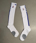 Knee High Socks – White/Blue